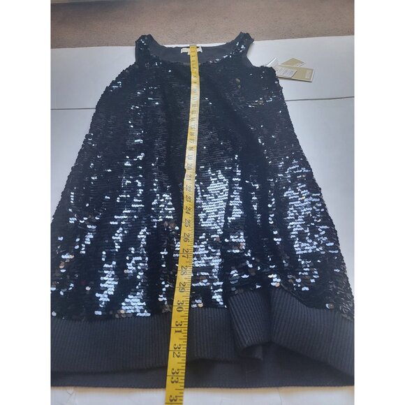 NWT Michael By Michael Kors Blue Sequins Knee Length Dress Party Wedding Preppy - Picture 12 of 14